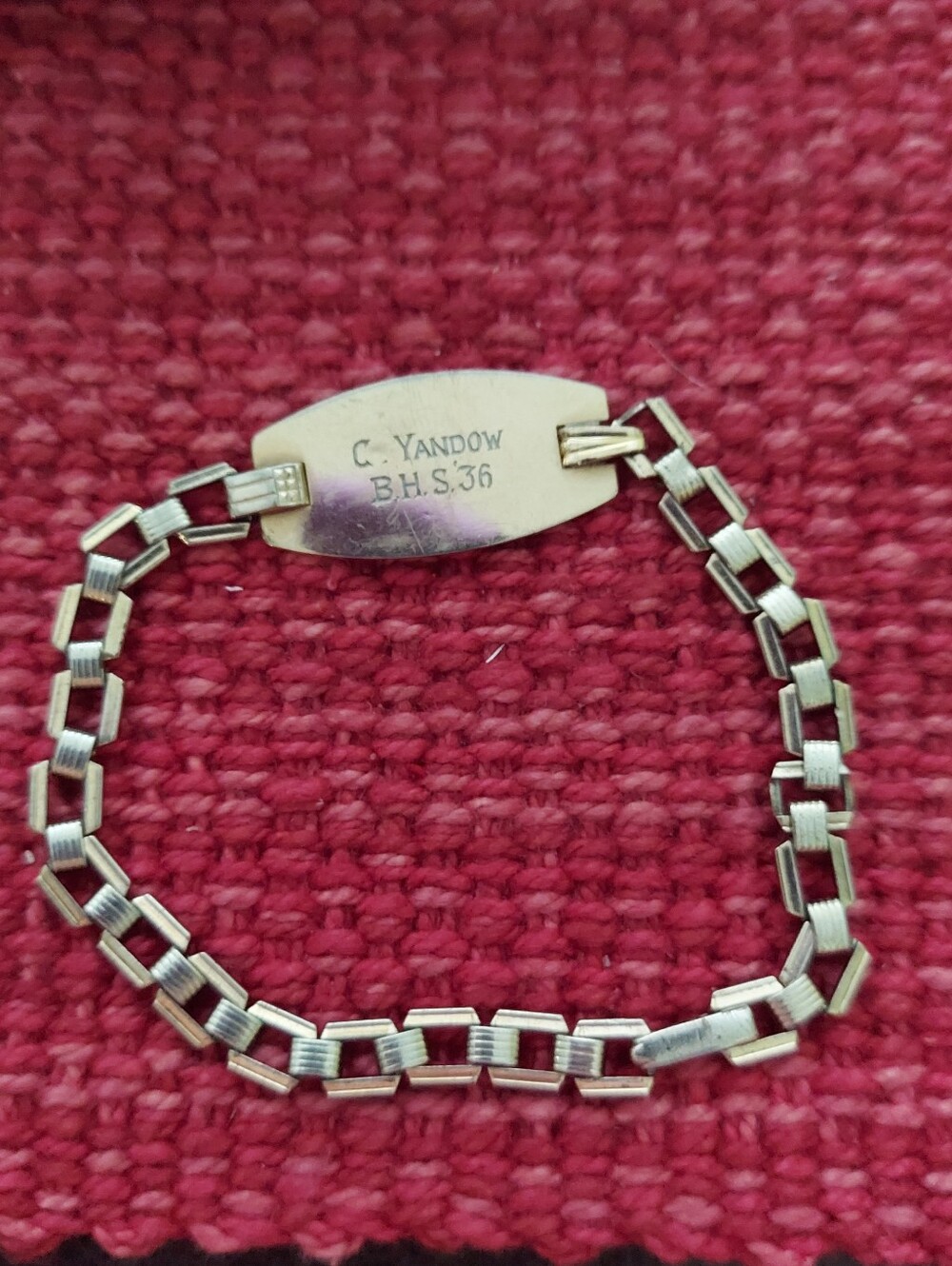 1936 Gold Toned Championship Bracelet